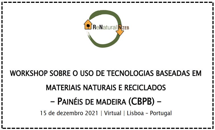 Taller on-line sobre el uso de tecnologías basadas en materiales naturales y reciclados – Paneles de Madera (CBPB)